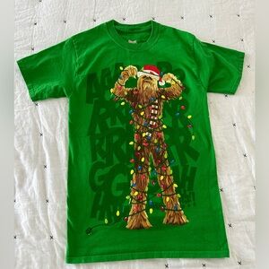 OFFERS WELCOME! Star Wars Chewbacca Christmas T-Shirt Sz Small: Unisex EUC